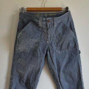 Dickie's Slim Fit Carpenter Pants Blue Striped